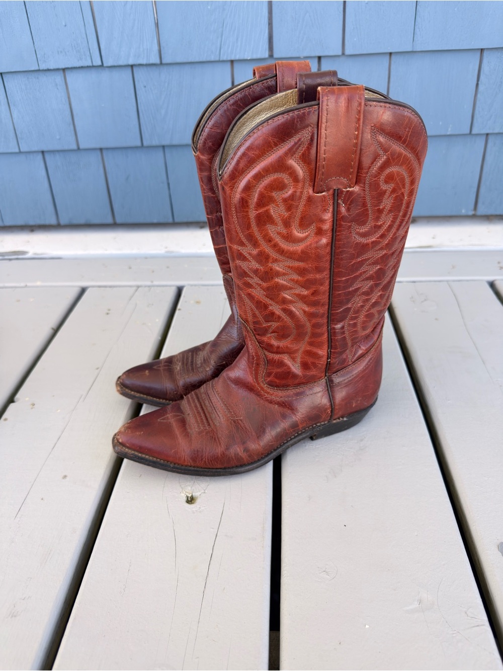 Brown Western Cowboy Boots - Classic Leather